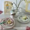 Plato de Desayuno Estilo Ins Plato para Pasta Plato para Postre Francés Plato para Pastel Juego de Taza de Café y Platillo Taza para Té de la Tarde Taza para Leche