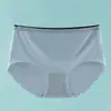 Pantaletas de seda de hielo sin costuras para mujer, frescas y transpirables, finas de verano de cintura media, transpirables y frescas para estudiantes mujeres