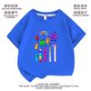 Comercio exterior Bloques Numéricos bloques de construcción digitales ropa infantil camiseta de manga corta top para niñas camisa básica casual ins