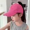Gorra de Béisbol para Padres e Hijos, Gorra Infantil, Sencilla de Color Sólido, Visera Suave, Ala Ancha, Protección Solar, Versátil Gorra de Béisbol
