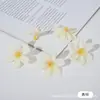 Flor de Crisantemo Individual Material para Manualidades Hecho a Mano Tela de Seda Flor Artificial Flor Realista de Alta Gama Pétalos Corona Adorno para la Cabeza