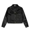 Chaqueta de Cuero Versátil Estilo Americano para Mujer, Nueva Moda Otoño 2025, Elegante Chaqueta de Cuero Biker Ajustada