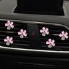 Popular Cinco Pétalas Flor Feminina Liga de Zinco Saída de Ar Condicionado do Carro Joia Clipe Decorativo para Saída de Ar do Carro Acessórios de Interior
