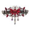 Estilo Retro Palacio Disfraz Tocados Accesorios para el Cabello Pinza Superior Borla Flor Pedrería Pinza de Pelo de Primavera Accesorios para Mujer