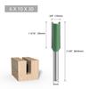 Juego de 6 Piezas de Cuchillos Rectos Verdes con Hojas Simples y Dobles, Cuchillas para Máquina Recortadora, Cuchillas para Ranurar, Brocas para Fresadora de Grabado y Herramientas
