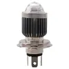 Faro Led para Motocicleta Vehículo Eléctrico H4 Tres Garras Ba20D Doble Garra P15D Garra Única Cañón Pequeño Foco Luz Dual Amarilla y Blanca
