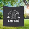 Tela Colgante de Camping Americana Estilo Ins Decoración Exterior Tela de Fondo de Camping Equipo de Camping Bandera Tela Decorativa
