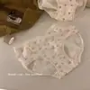 Envio para você um Pêssego Rosa Pêssego ~ vitalidade Japonês Branco simples e confortável respirável estudante sem costura algodão calcinha de menina