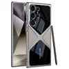 Funda para Teléfono Móvil Adecuada para Samsung S26Ultra 25/24U Cuero Liso Electrochapado Supersonic S23U Cubierta Protectora Anti-Caídas Todo Incluido