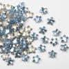 Estrela azul revestido gordo quadrado torto coração unha broca luz azul vidro unhas acessórios DIY acessórios para o cabelo atacado