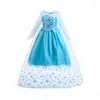 Vestido de princesa Frozen 2022 vestido de aniversário infantil saia de performance primavera e verão estilo ocidental saia curta