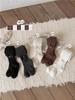 Hqk5058 Otoño Nuevo Leggings para Niños Bebé Color Sólido Pantimedias con Lazo de Perlas Estilo Princesa Pantalones
