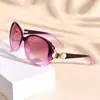 Venta al por mayor del fabricante Nuevas Gafas de Sol Polarizadas para Mujer Cabeza de Zorro de Perla Gafas de Sol de Montura Grande de Moda y Elegantes