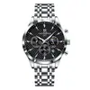 Fábrica Ruiziyuan Venta al por mayor Reloj para hombre Multifuncional Luminoso Impermeable Reloj de cuarzo Negocio transfronterizo Correa de acero Reloj para estudiante