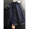 Pantalones de Hilo de Hielo a Cuadros Patchwork Americano 2026 para Hombre Verano Delgados Frescos de Secado Rápido Pantalones Deportivos a Cuadros Largos Transfronterizos