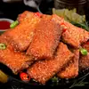 Peixe-espada em lata temperado, Peixe-espada crocante e picante da seção do meio, Delicadeza de frutos do mar pronta para comer, Refeição instantânea, Lanche popular