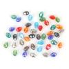 5 * 7mm furo reto superfície de corte gota - em forma de contas de vidro artesanal diy Cristal AB cor banhado frisado acessórios material contas soltas
