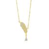 Collar de Plata de Ley S925 Estrella Sueño Pluma Colgante de Pluma de Diamante Nuevo Estilo de Lujo Accesible Diseño de Nicho Joyería de Plata Personalizada