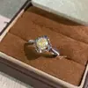 Novo Pingente de Colar Octogonal Aquamarina Zircônia Corte Milênio com Brincos de Pedra Preciosa Diamante de Alto Carbono e Anel de Diamante Amarelo para Mulheres