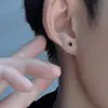 Brincos masculinos luz de luxo alta qualidade Ruan bonito piercing de orelha nicho estilo frio brincos de prata masculinos ins brincos masculinos da moda mulheres