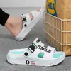 Sandalias de Nuevo Estilo para Hombre Verano 2025 Uso en Casa y al Aire Libre Zapatillas Casuales de Suela Suave Modelo Popular Transfronterizo para Mujer