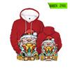 Comercio Exterior Transfronterizo Caliente Impresión Digital 3D Sudadera de Manga Larga para Hombre y Mujer Europea y Americana Chaqueta Sudadera con Capucha Muñeco de Nieve Navideño