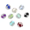Ventas directas del fabricante, bestseller transfronterizo: Accesorios de joyería DIY con forma de corazón flocado y cuentas con diamantes, cuentas sueltas con agujero pasante, disponibles para dropshipping
