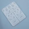 Yu Meiren DIY Molde de Cola de Gotejamento Brincos Pingente Estrela do Amor Gancho de Orelha Pingente Caseiro Molde de Silicone