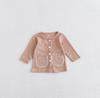 2026 Ropa de Primavera para Bebés Mameluco Chaqueta Estilo Waffle Cuello de Muñeca Conjunto de Dos Piezas Atuendo Elegante