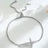 Amazon Transfronterizo Nuevo Producto Pulsera Ajustable de Circonita Cruzada Joyería de Moda Regalo de Aniversario Femenino