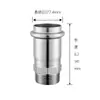Estándar Nacional Acero Inoxidable 304 Alambre Exterior Doble Extremo Accesorios para Unión de Tubería de Agua Accesorios para Tubería de Doble Prensado Unión Recta de Rosca Exterior