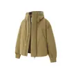 Chamarra de plumón de invierno Forn3 para hombre, holgada, tipo "chaqueta de pan", marca de moda, engrosada, cálida, color liso, con capucha, chamarra de plumón 90, N1715