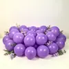 Decoración de globos morado macarrón de 5 pulgadas 10 pulgadas 12 pulgadas 18 pulgadas Globos redondos de látex morado metálico engrosados