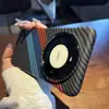 Adecuado para Carcasa Huawei Mate60Pro Lujosa Carcasa Mate70Pro Negocios 50Rs Sin Bordes Patrón de Fibra de Carbono