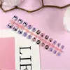 Uñas para Niños 24 Piezas, Uñas Portátiles Divertidas y Lindas Pintadas con Dibujos para Niños, Manicura Colorida Personalizada para Niños