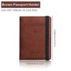 Funda protectora de pasaporte de cuero, cubierta de identificación multifuncional, etiqueta de equipaje, tarjeta de embarque, Amazon transfronterizo para uso exclusivo