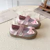 Sapatos Casuais com Laço para Meninas, Tênis Infantis, Tênis Doces, Sapatos para Bebê Menina, Tênis Modernos para Crianças Pequenas