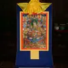Pintura decorativa thangka de aldea de Xizang, pintura colgante, Padmasambhava, Nueva Estatua de Bronce de Padmasambhava de Ocho Formas, thangka de Padmasambhava