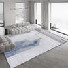 Alfombra Abstracta de Tinta Gris de Alta Calidad Estilo Simple Silencioso Sala de Estar Mesa de Café Cojín Alfombra de Sofá Estudio Simple Alfombra de Casa de Huéspedes