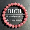 Pulsera de Piedra Solar Xiyin de Temu para Mujer, Pulsera Elástica de Cristal de Fresa de Lujo Ligero de Gama Alta, Joyería Popular de Venta Cruzada para Parejas