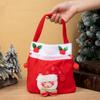 Bolsa de Regalo Navideña de Dibujos Animados Bolsillo con Cordón Muñeco de Dibujos Animados Bolso Tote Fiesta Festiva Al Por Mayor