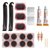 Kit de Ferramentas para Reparo de Pneu de Bicicleta com Remendo Frio, Kit de Ferramentas de Reparo Rápido de Pneu, Remendo de Pneu sem Cola, Caixa de Ferramentas para Reparo de Pneu