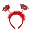 Diadema de Amor para el Día de San Valentín Lazo Infantil Regalo de Cumpleaños Diadema de Corazón Decoración para Fiesta Festiva del Día del Niño