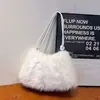 Bolso de Axila Nuevo de Imitación de Visón para Otoño e Invierno, Bolso de Felpa de Moda y Versátil, Bolso de Hombro, Bolso de Mano de Gama Alta, Bolso de Felpa