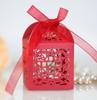 Caja de dulces hueca creativa para vacaciones, caja de chocolate con encaje cruzado de perla blanca hielo para bodas, disponible al por mayor directo