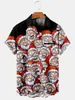 Camiseta Nueva de Navidad Transfronteriza Serie Navideña Impresión 3D Amazon Aliexpress Camisa de Manga Corta para Hombre