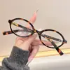 2026 Novos Armações de Óculos Retrô Estilo Coreano Óculos de Grau Lisos Estilo Nerd para Mulheres Óculos Pequenos Ovais Sem Grau