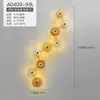 Luminária de Parede Moderna Minimalista de Luxo Criativo para Cabeceira de Quarto Corredor Sala de Estar Parede de Fundo de TV Luminárias Zhongshan