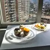 Decoración Creativa de Encaje de Amor Mesa de Centro para Sala de Estar Plato para Ensaladas, Aperitivos y Fruta Bandeja Moderna de Celebridad de Internet