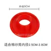 Capa de Fio de Seda Poliéster Capa de Tubo Capa Plástica Tampa de Tubo de Seda Baixa Elasticidade Dispositivo de Cauda Excessiva Anel de Seda Têxtil Acessórios para Máquina de Tricô Circular
